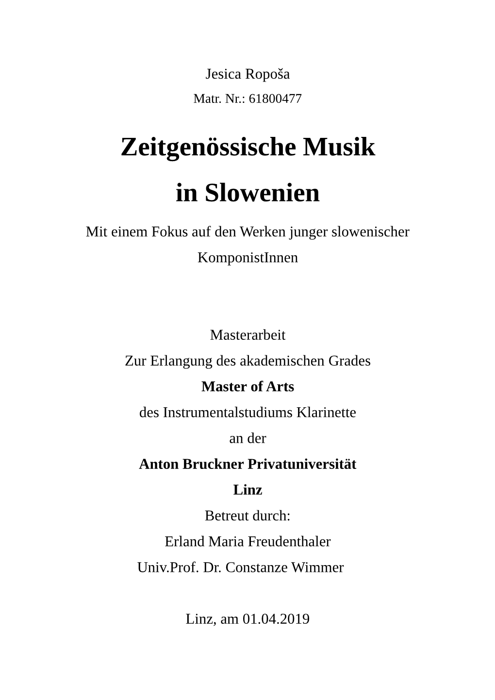 Zeitgenössische Musik in Slowenien