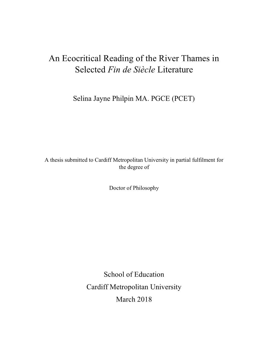 Thesis Complete Final Selina Philpin.Pdf (3.653Mb)