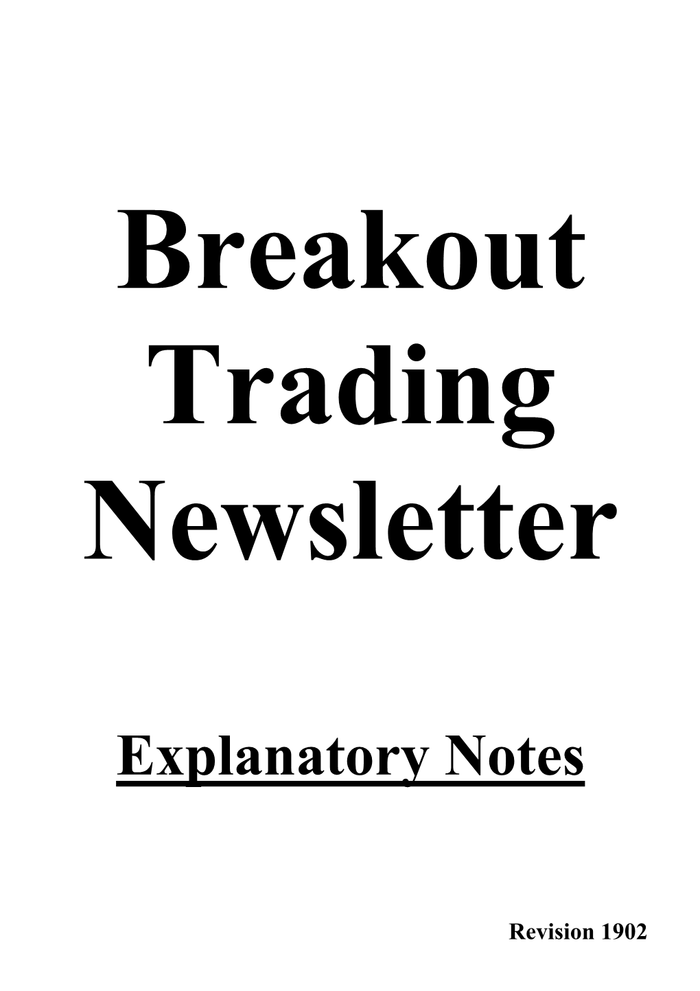 Breakout Trading Explanatory Notes.Pdf