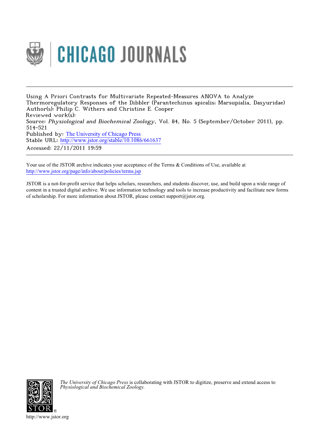 Using a Priori Contrasts for Multivariate Repeated-Measures