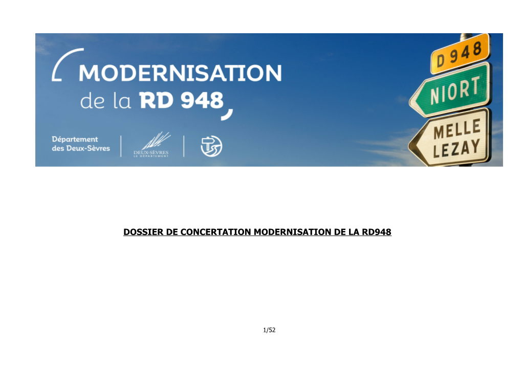 Dossier De Concertation Modernisation De La Rd948