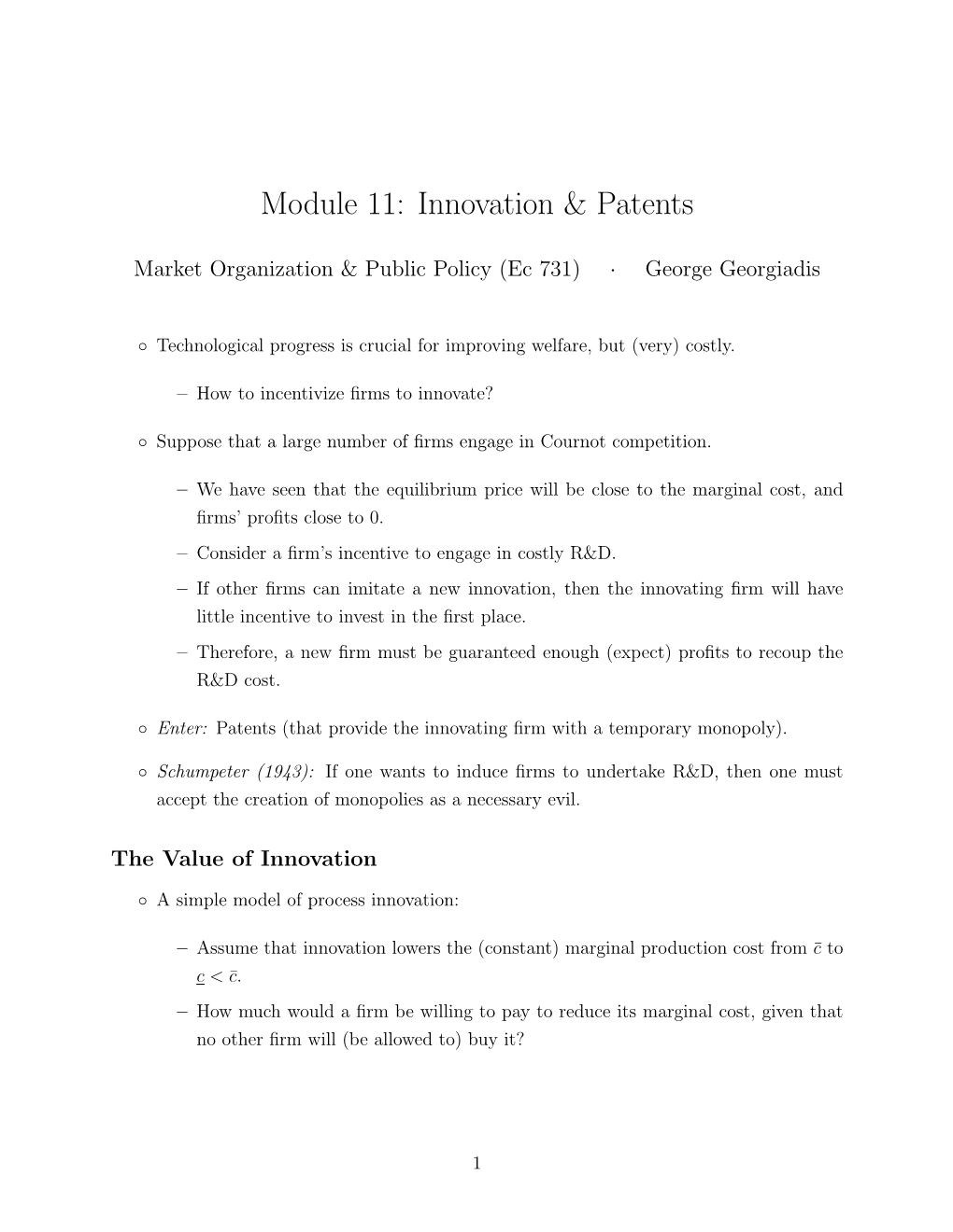 Module 11: Innovation & Patents