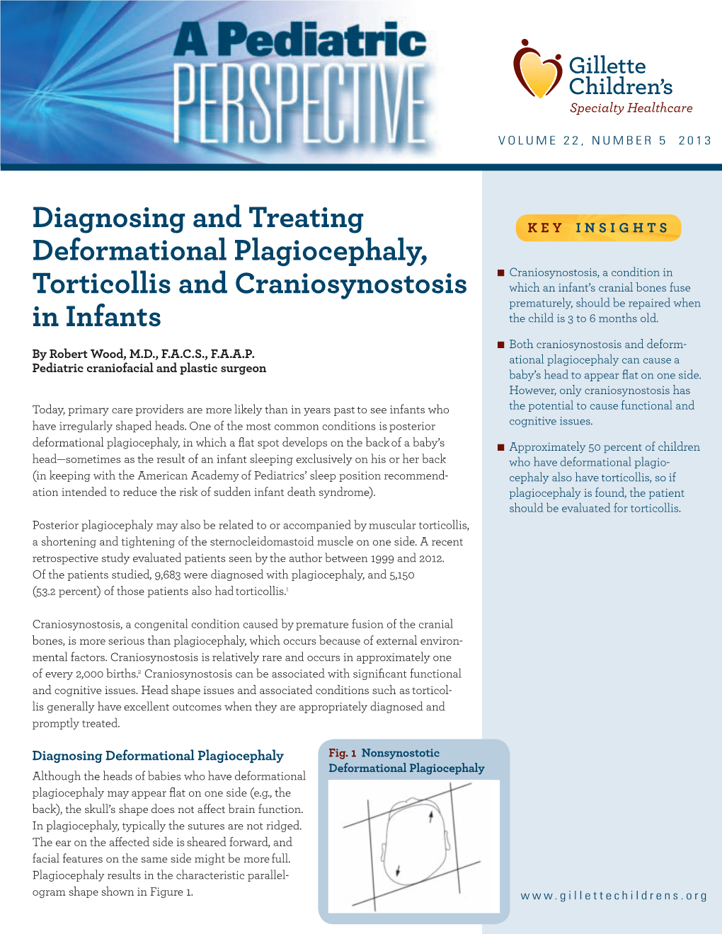 Diagnosing and Treating Deformational Plagiocephaly