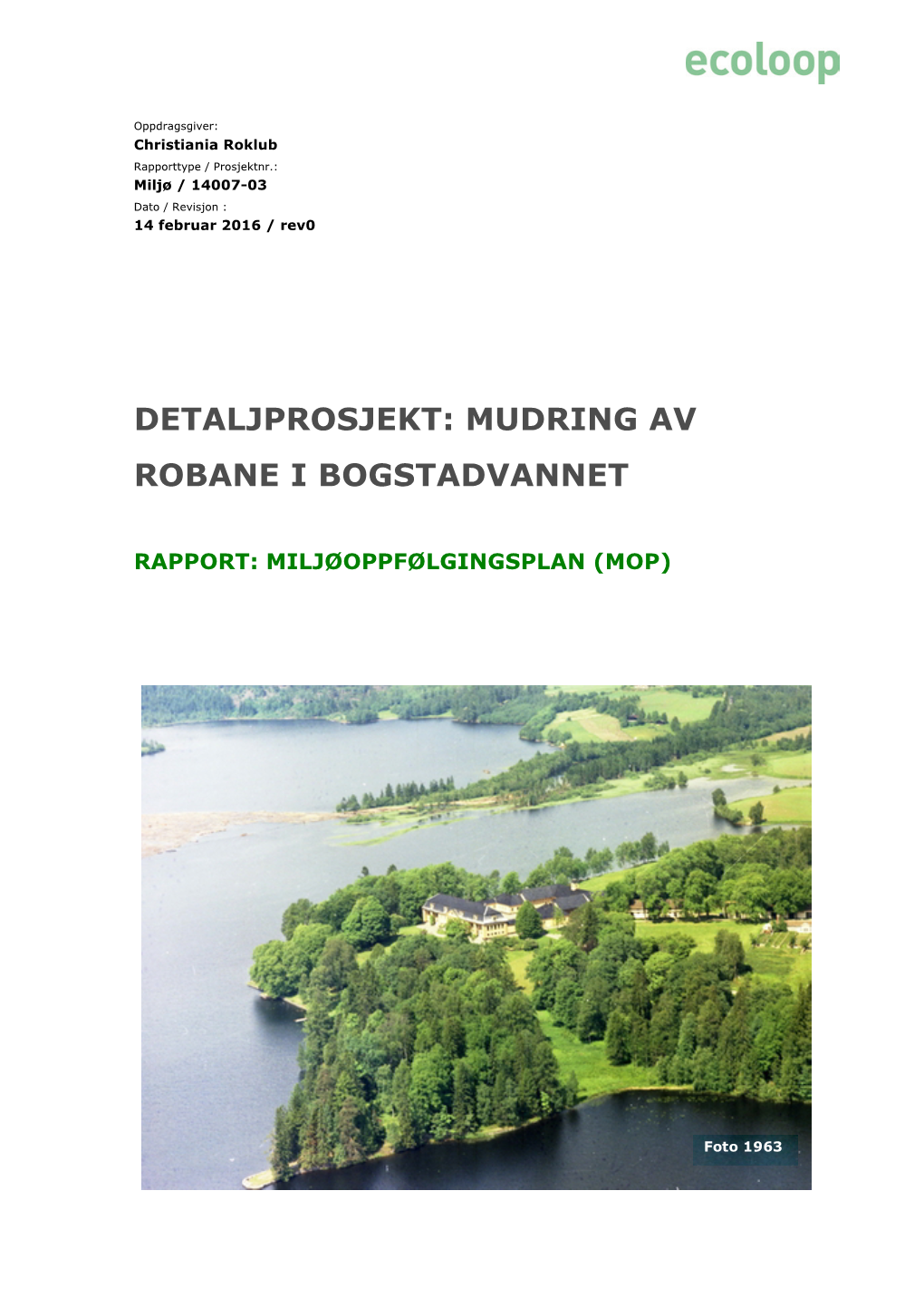 Mudring Av Robane I Bogstadvannet