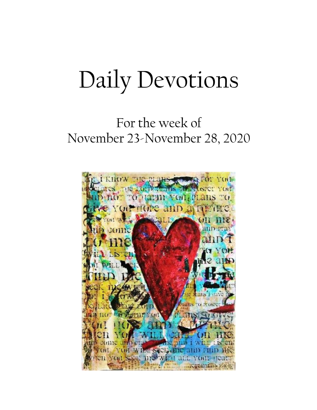 Daily Devotions