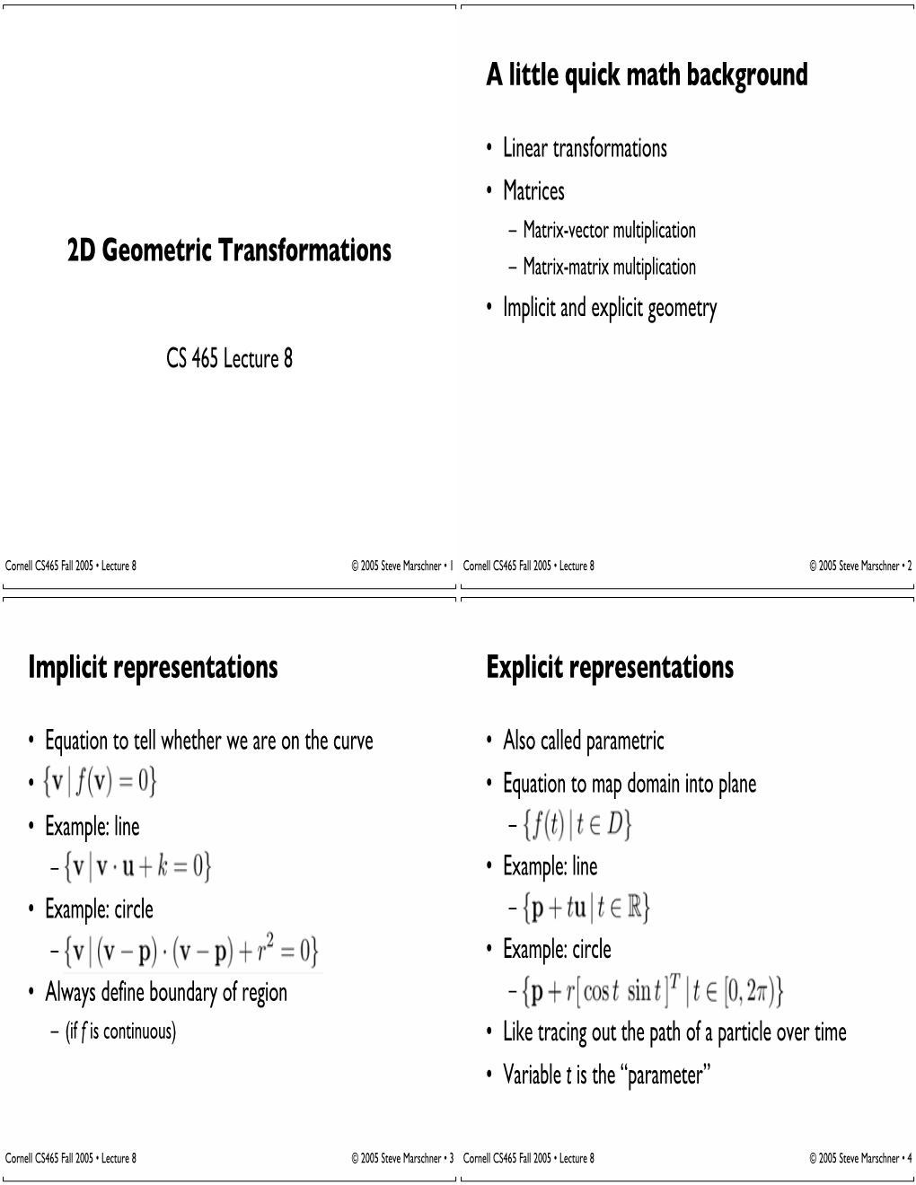 Affine Transformations