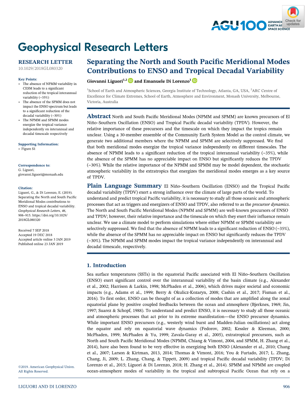 Separating the North and South Pacific Meridional Modes