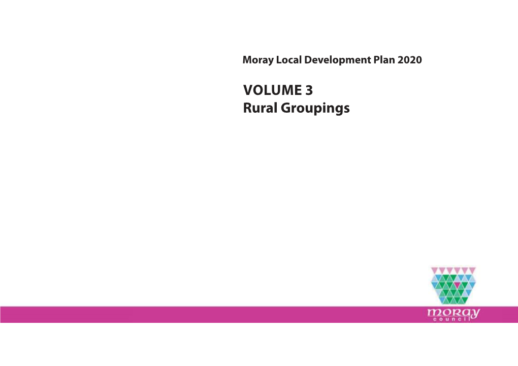 VOLUME 3 Rural Groupings Berryhillock RURAL Groupings