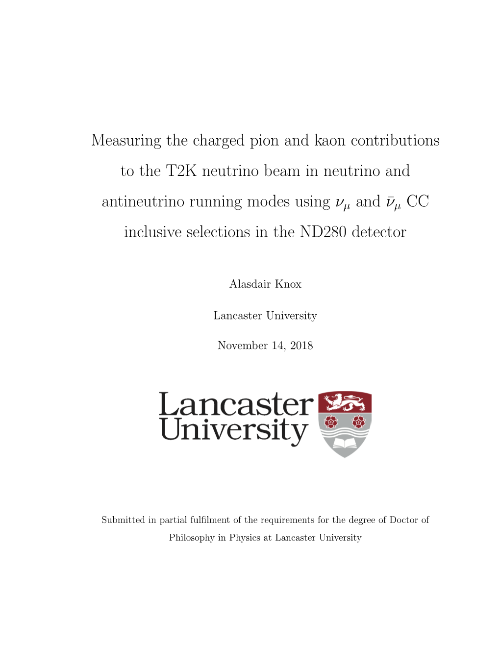 Measuring the Charged Pion and Kaon Contributions to the T2K Neutrino Beam in Neutrino And