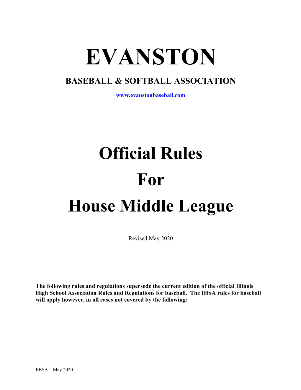 Evanston Baseball & Softball Association