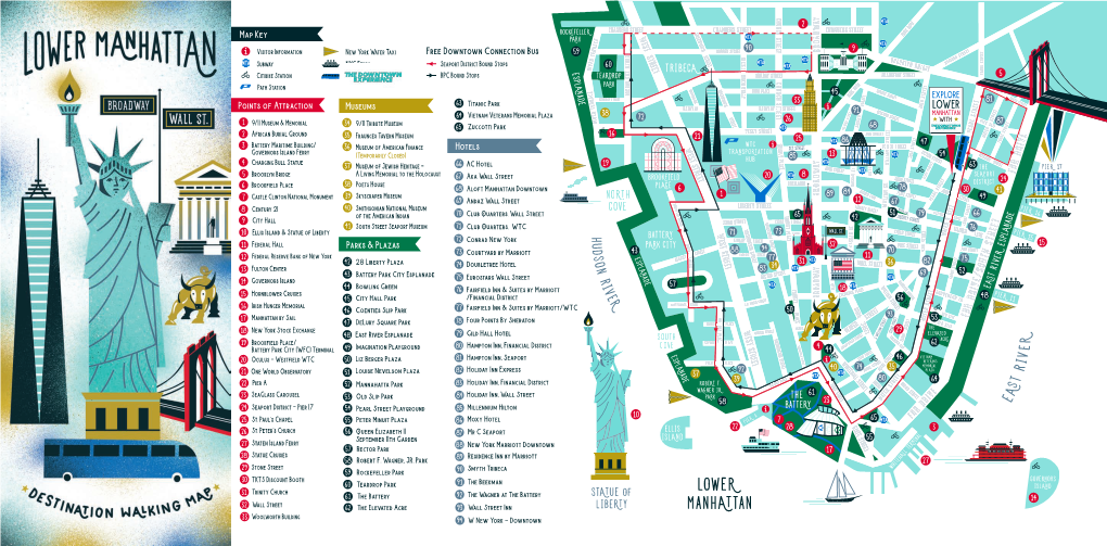 Lower Manhattan Map Front U