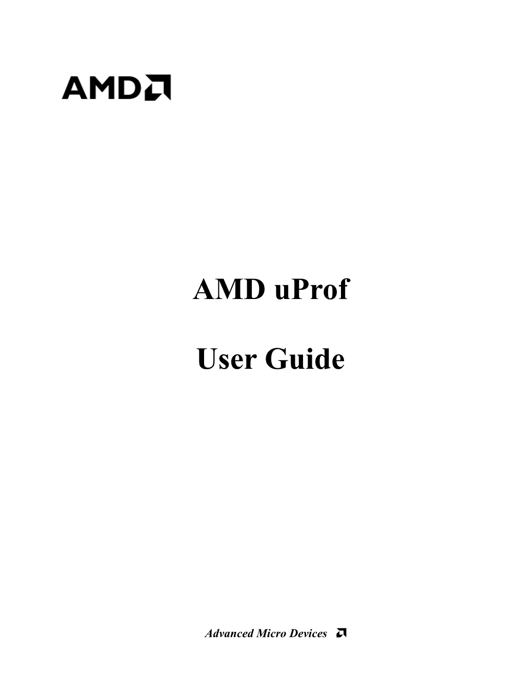 AMD Uprof User Guide
