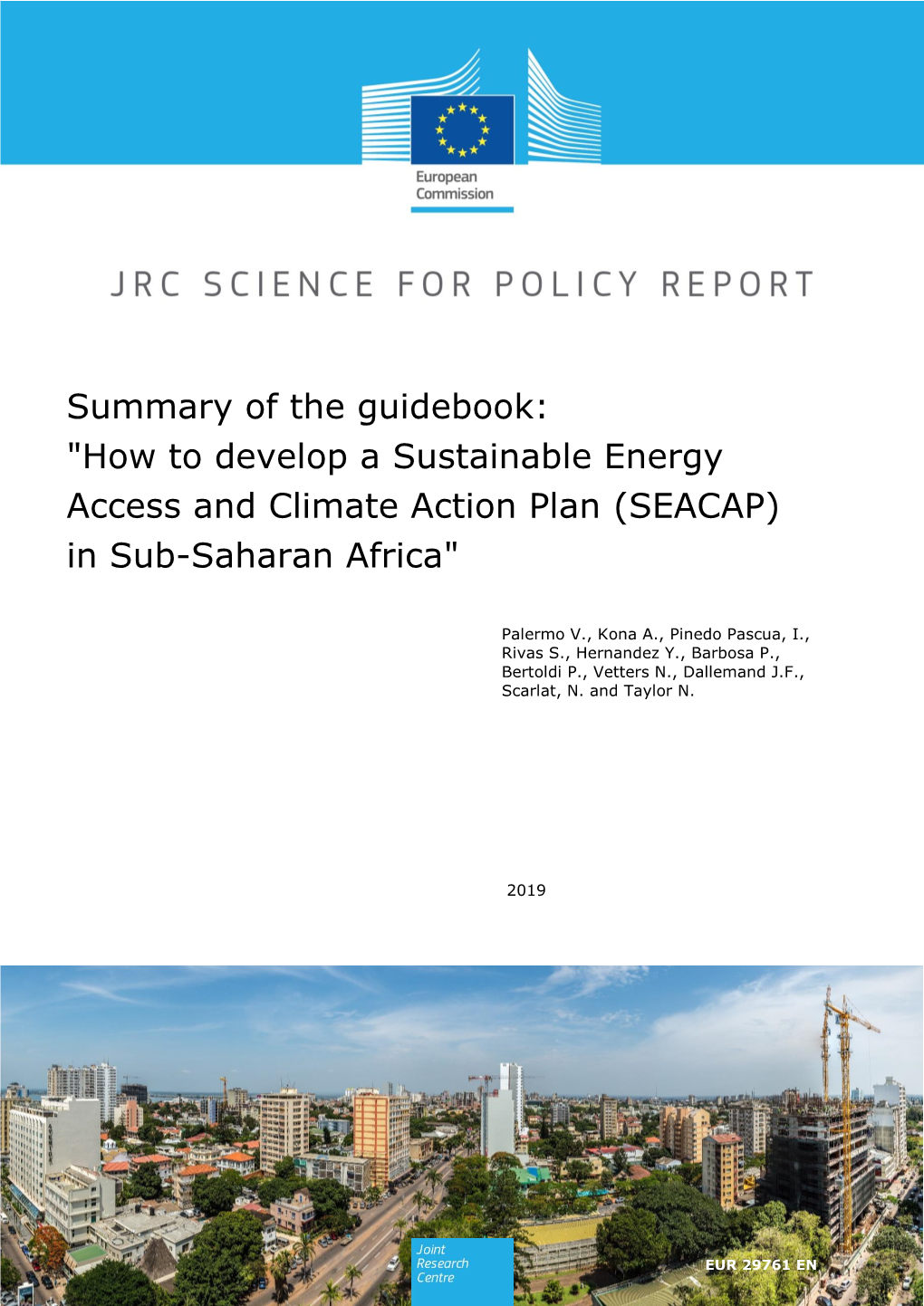 Summary of the Guidebook: "How to Develop a Sustainable Energy Access and Climate Action Plan (SEACAP) in Sub-Saharan Africa"