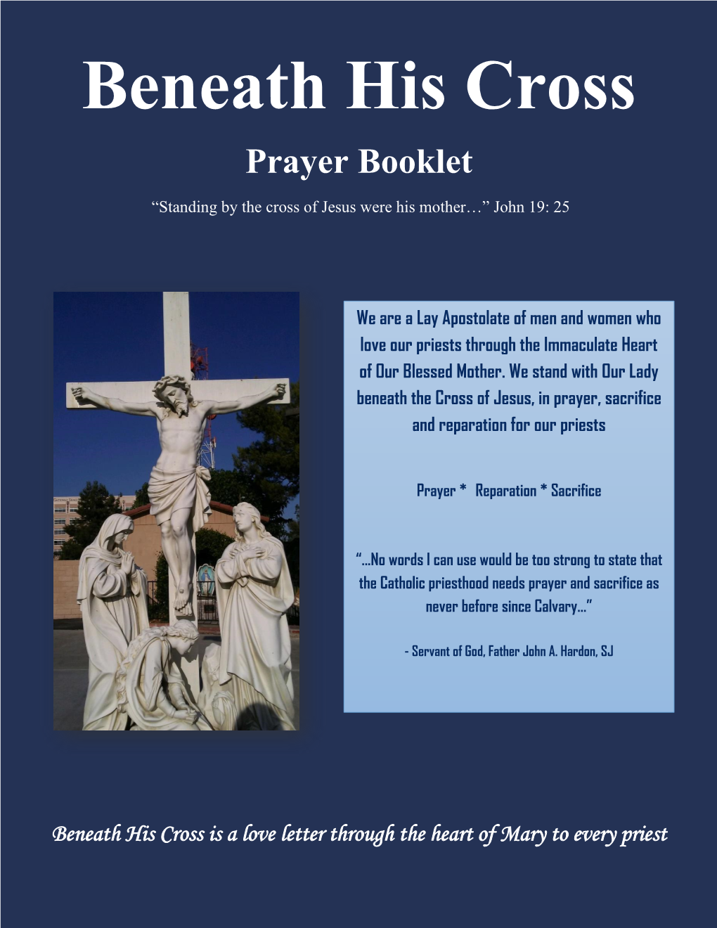 Beneath His Cross Prayer Booklet
