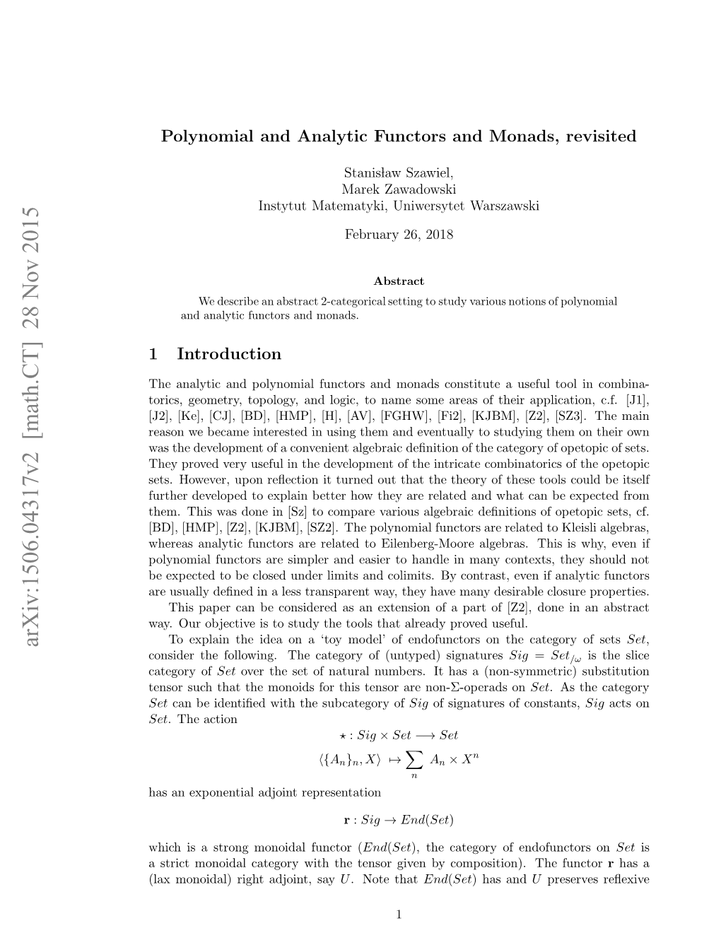 Polynomial and Analytic Functors and Monads, Revisited