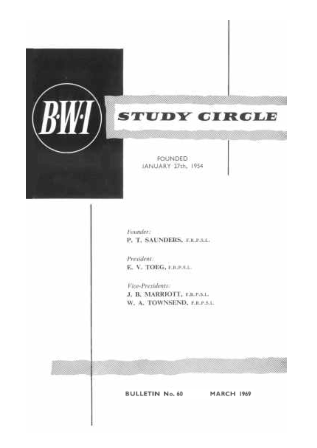 BWISC Bulletin #060 196903