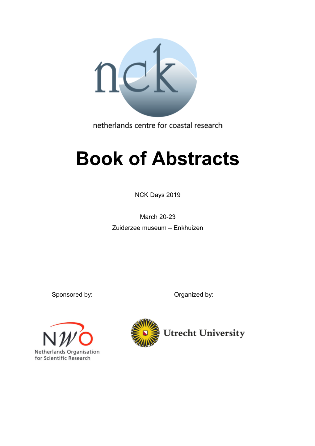 Book of Abstracts 2019