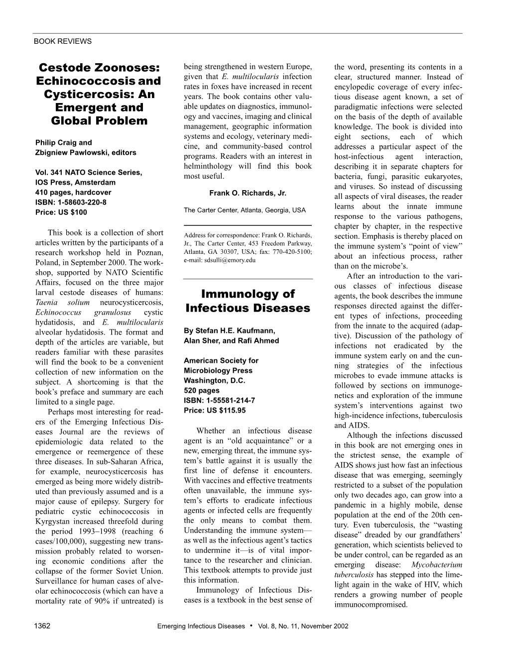 Echinococcosis and Cysticercosis