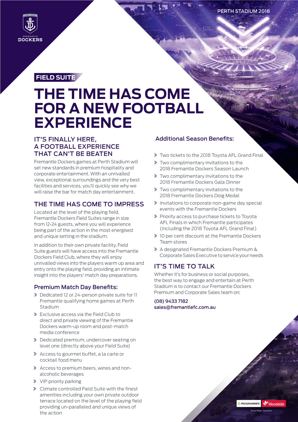 The Time Has Come for a New Football Experience