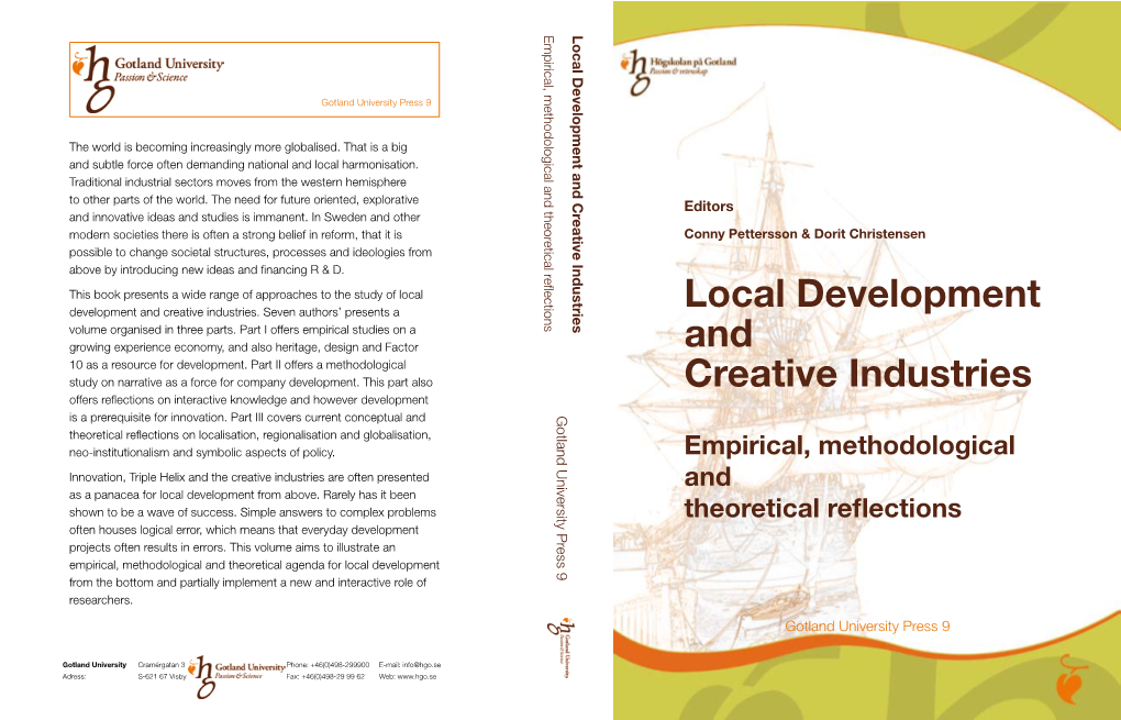 Local Development and Creative Industries