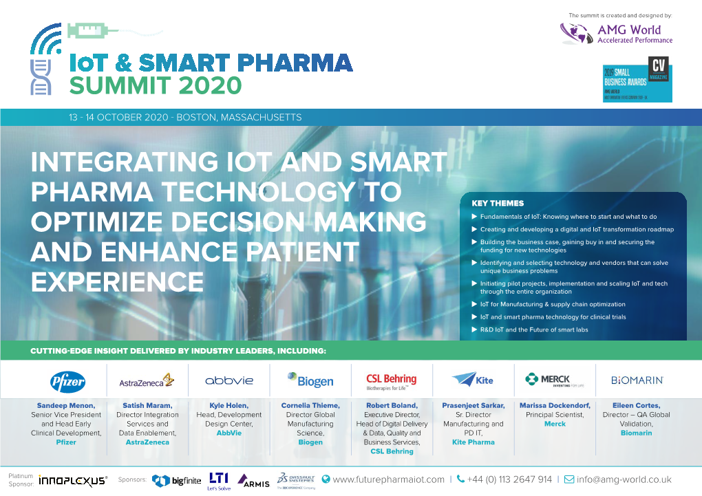 Integrating Iot and Smart Pharma Technology To