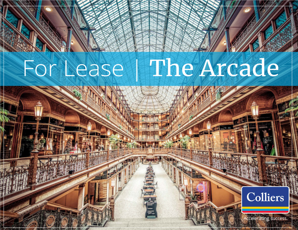 For Lease | the Arcade Lower Level Plan Leasing Map