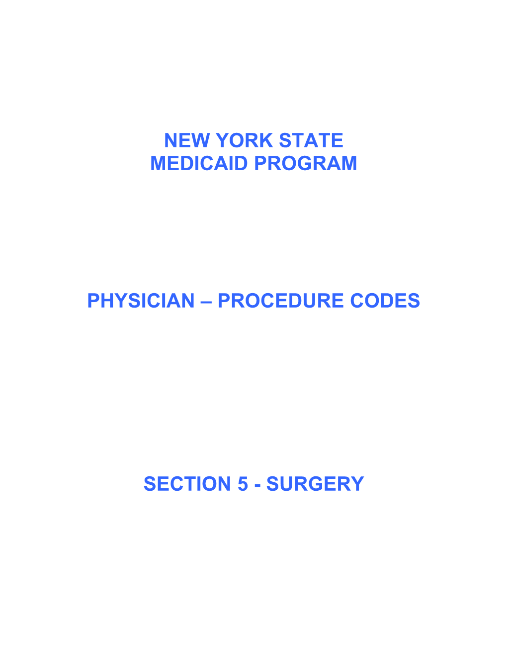 Anesthesia Section