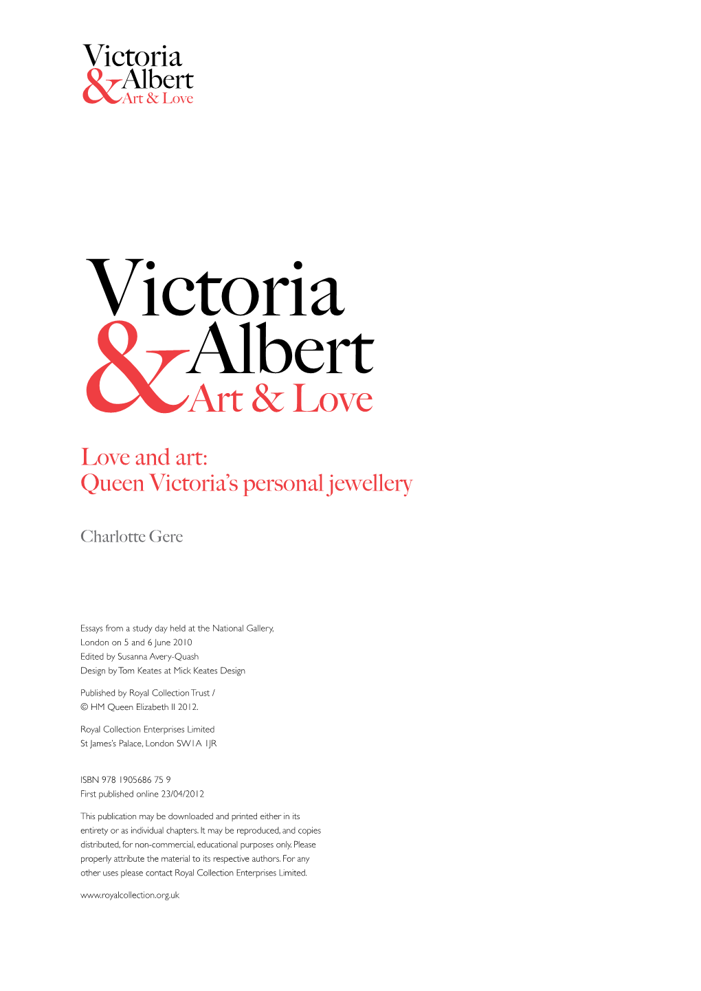 Queen Victoria's Personal Jewellery