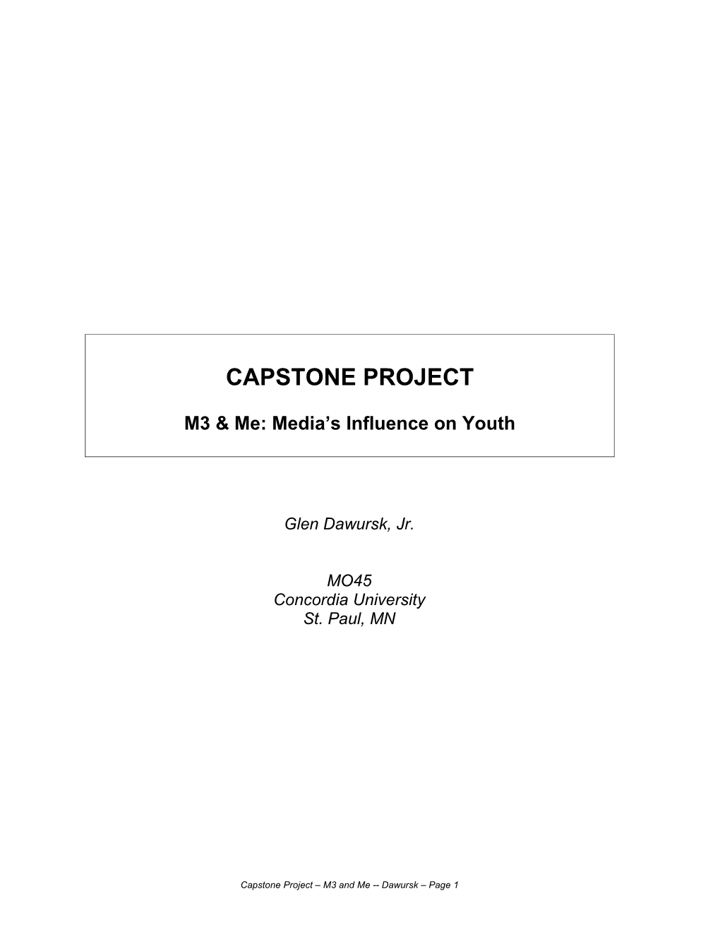 Capstone Project