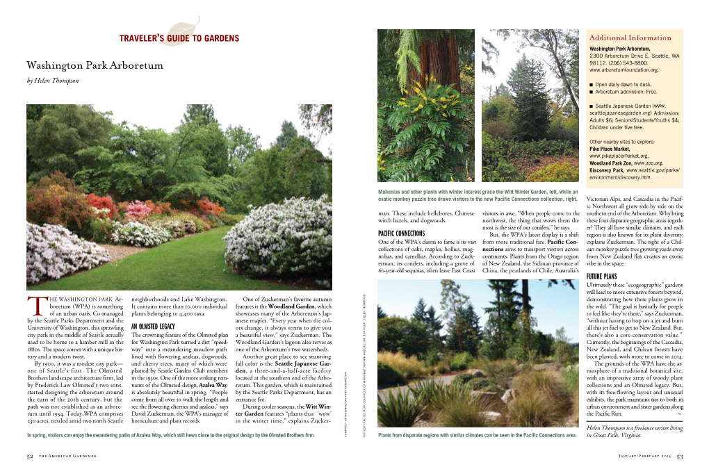 Washington Park Arboretum, 2300 Arboretum Drive E, Seattle, WA 98112