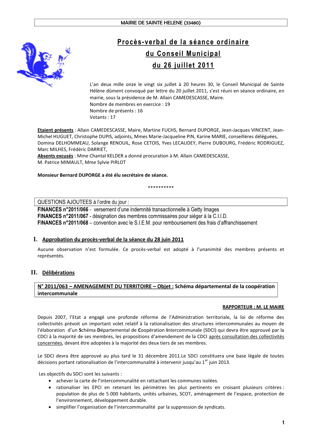 N° 13-04-05 / Ii – a – Objet : Comptes De Gestion 2004 De La Ville