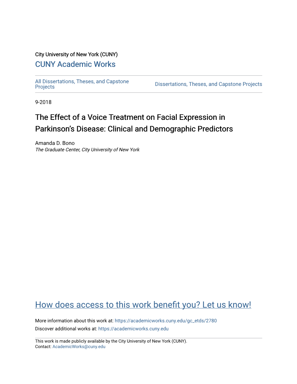 The Effect of a Voice Treatment on Facial Expression in Parkinson's