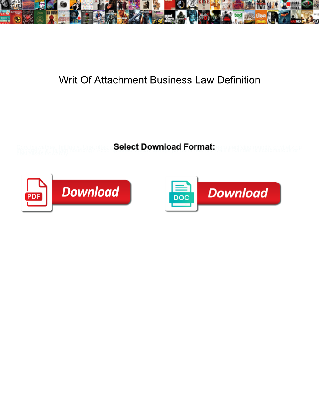 Writ of Attachment Business Law Definition