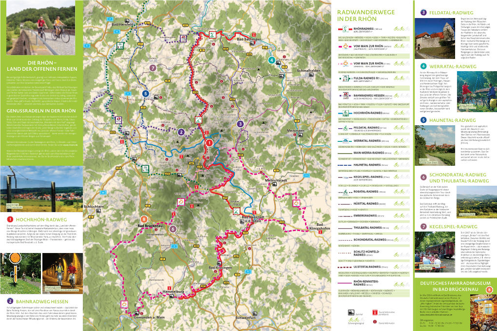 Radwanderwege in Der Rhön