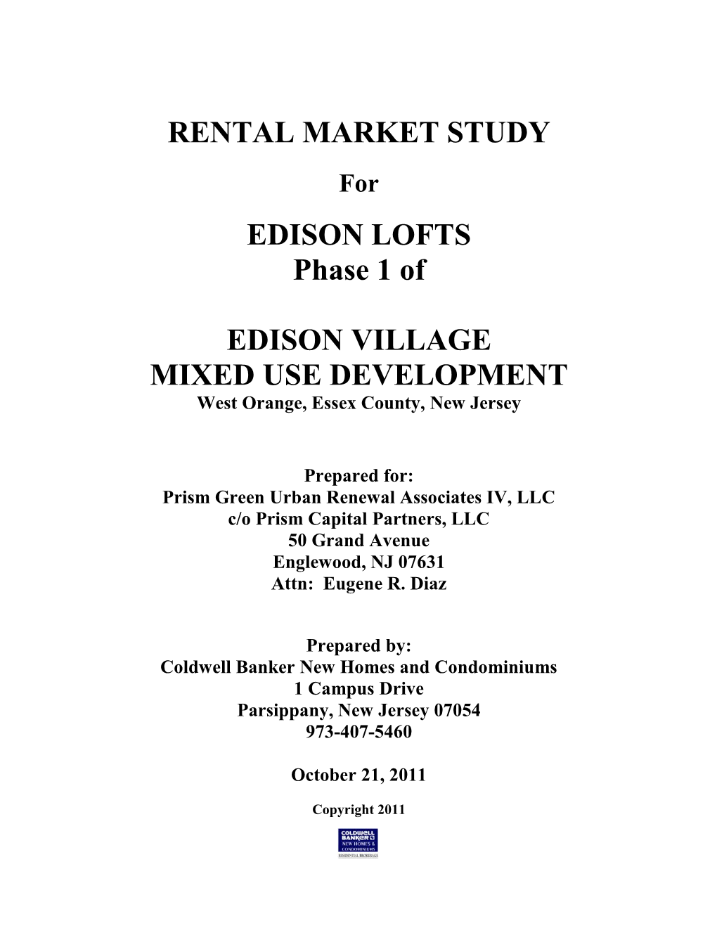 Retail Market Study for Edison Lofts Phase 1