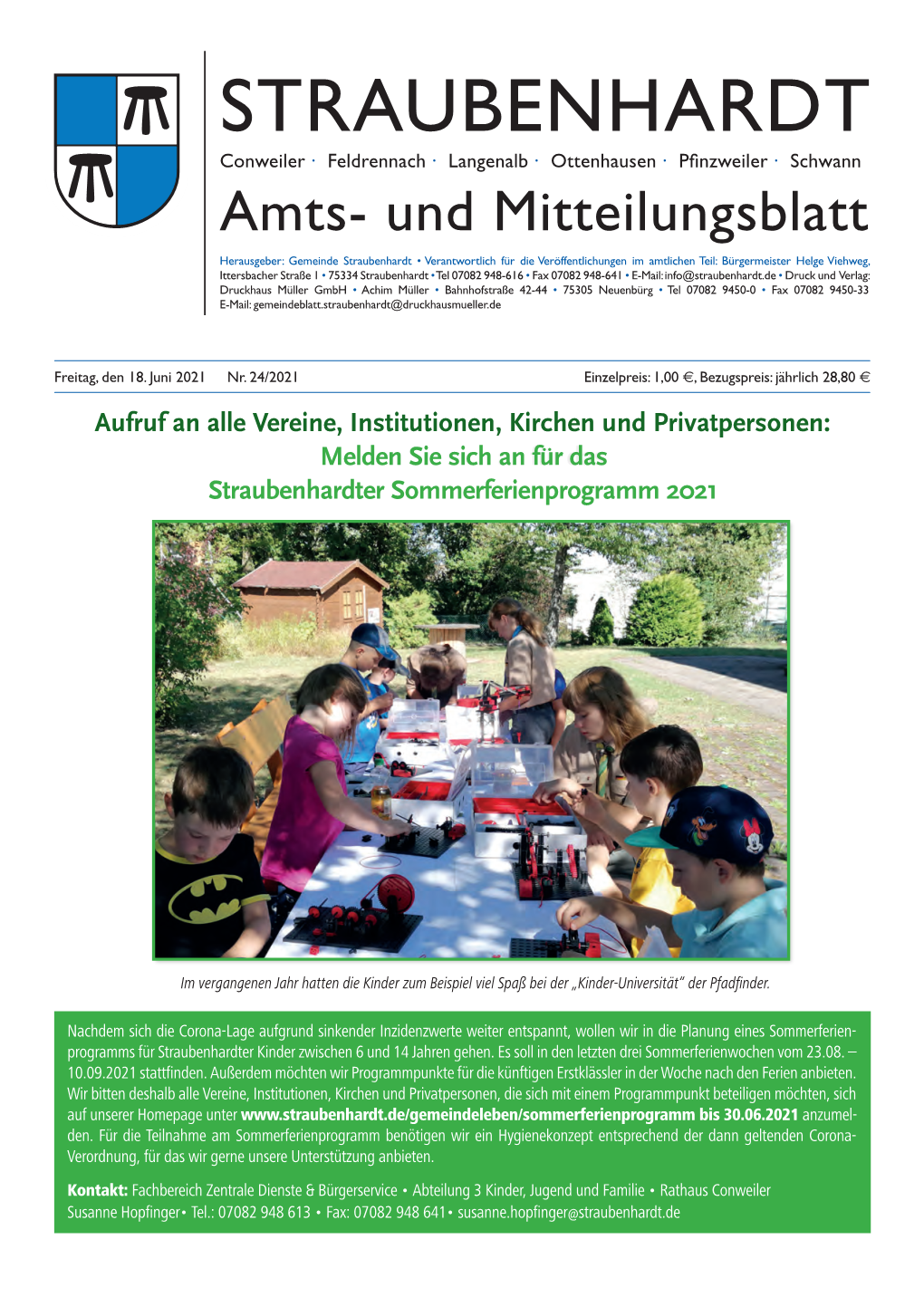 Amts- Und Mitteilungsblatt