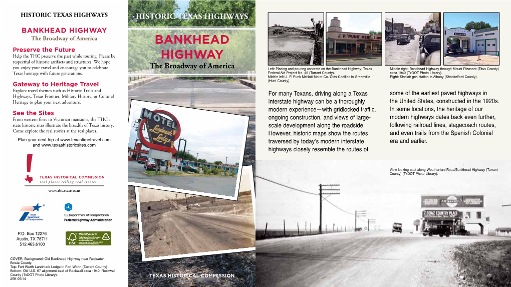 Bankhead Highway Brochure