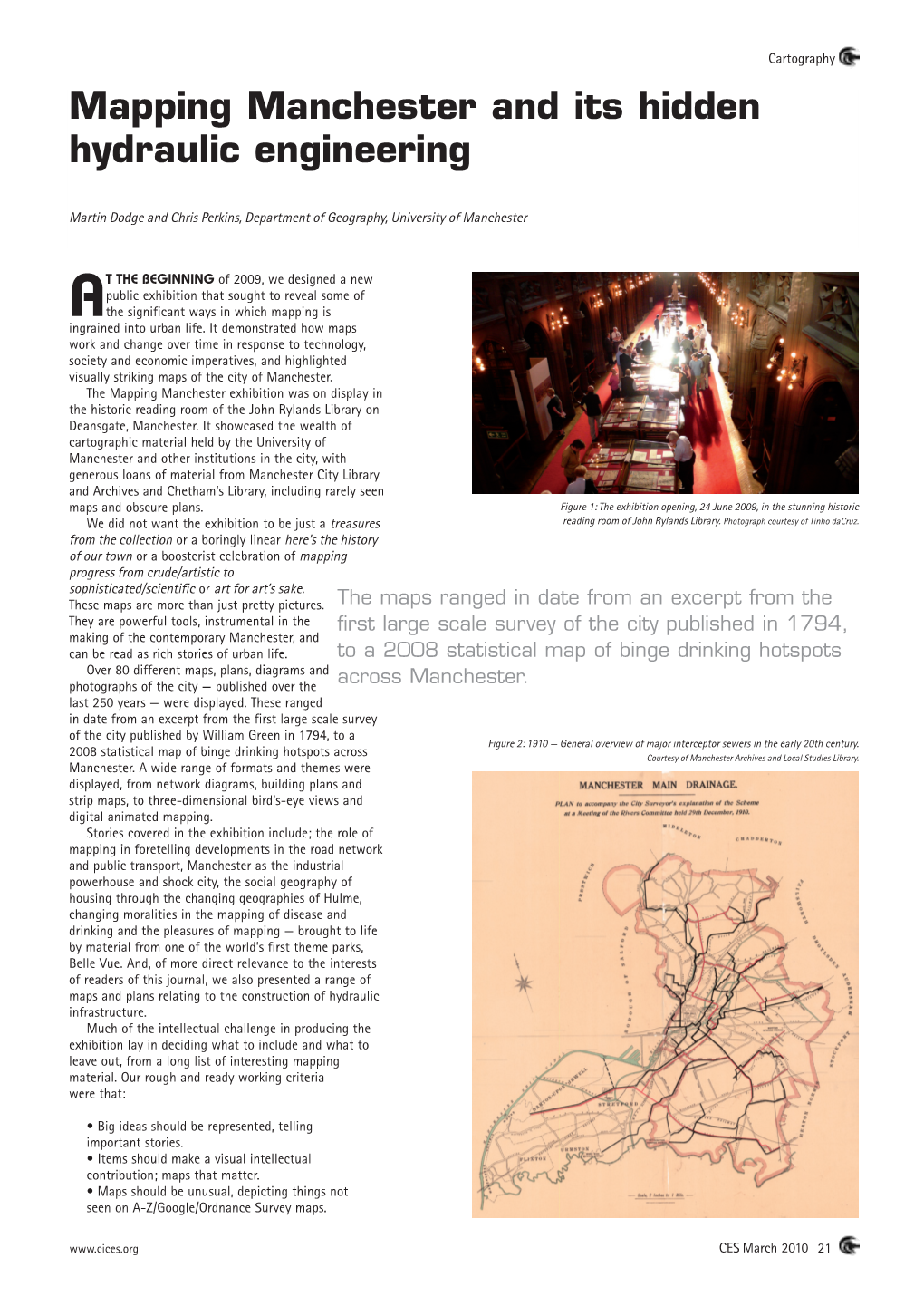 Mapping Manchester and Its Hidden Hydraulic Engineering