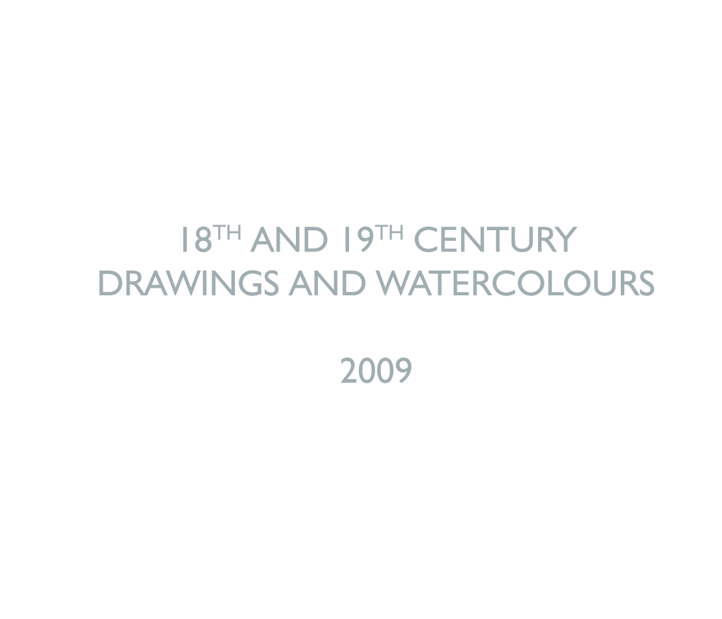 18Th and 19Th Century Drawings And