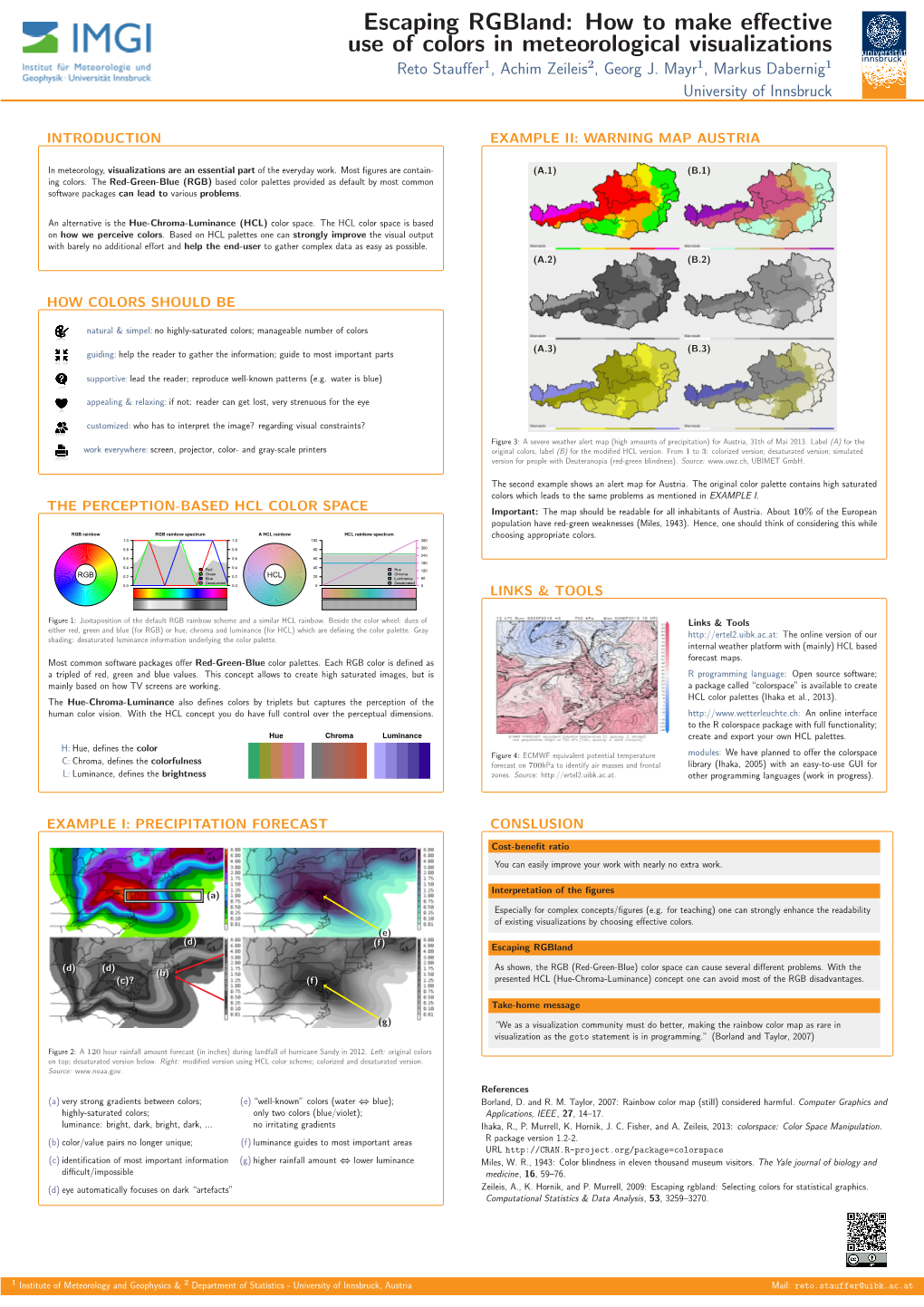 How to Make Effective Use of Colors in Meteorological Visualizations