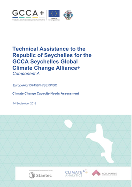 Technical Assistance to the Republic of Seychelles for the GCCA Seychelles Global Climate Change Alliance+ Component A