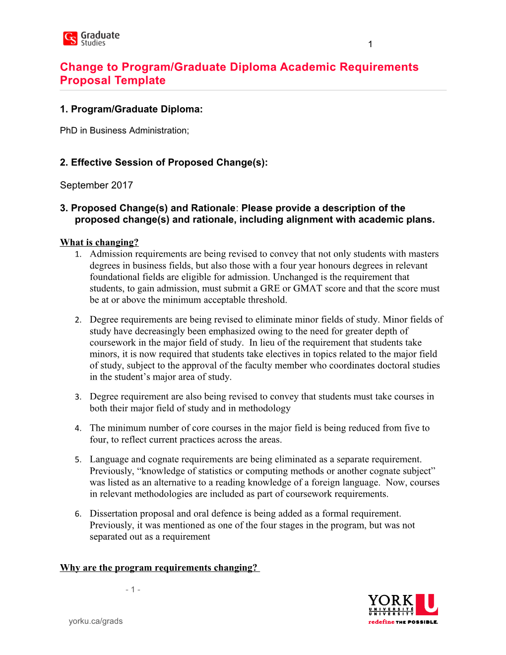 Change to Program/Graduate Diploma Academic Requirements Proposal Template s1