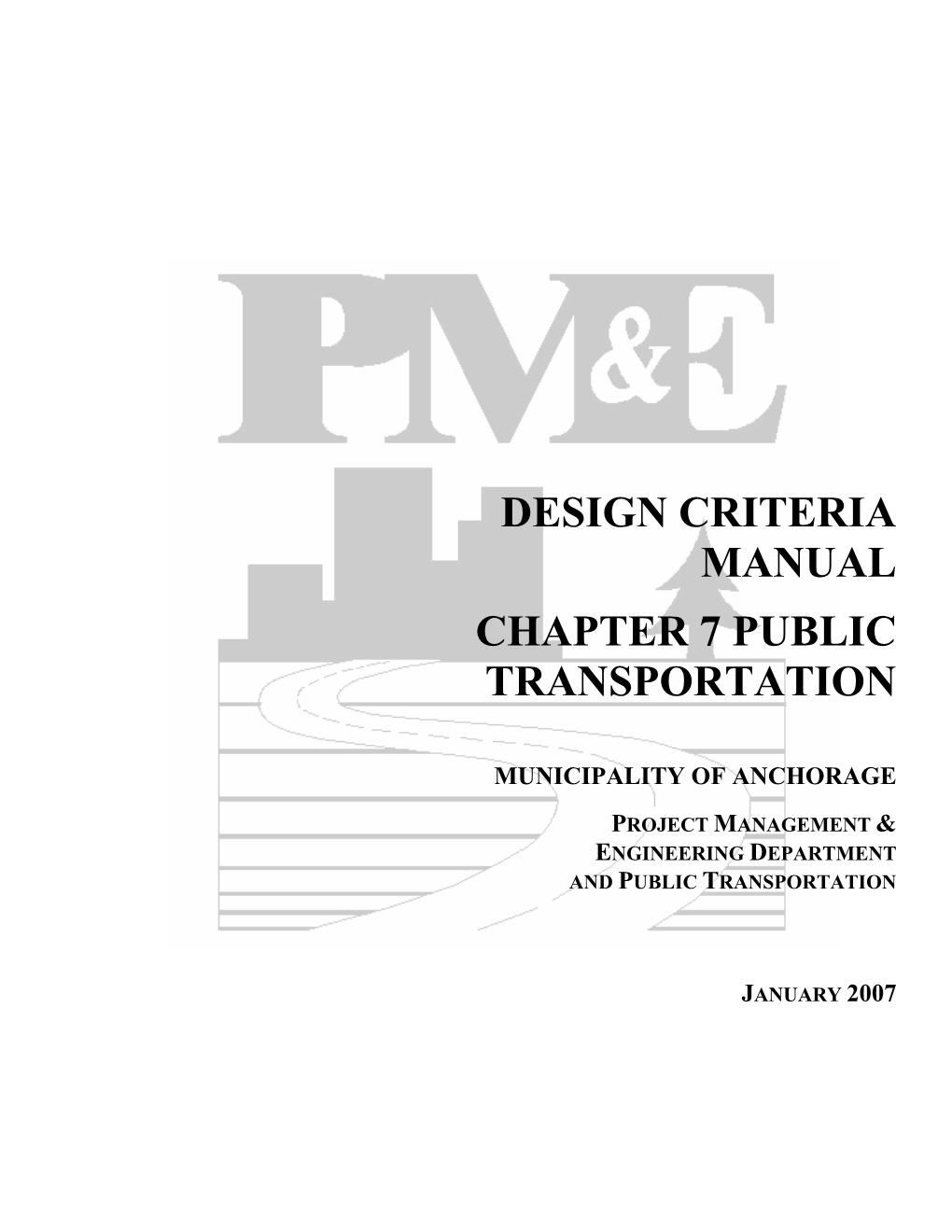 Design Criteria Manual Chapter 7 Public Transportation