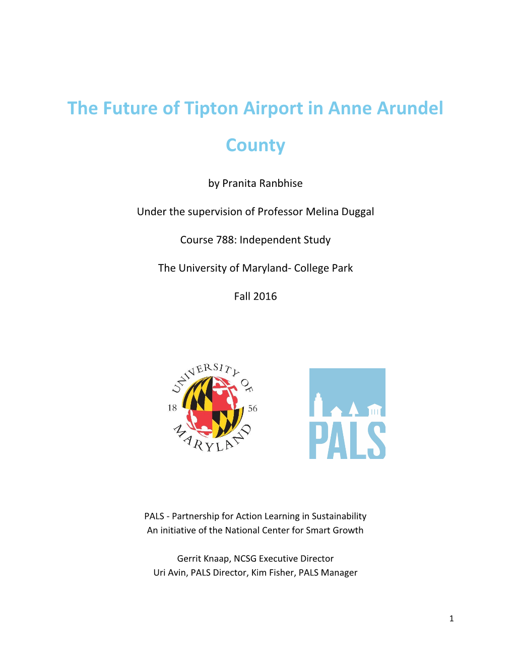 The Future of Tipton Airport in Anne Arundel County