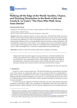 Sacrifice, Chance, and Dazzling Dissolution in the Book of Job And