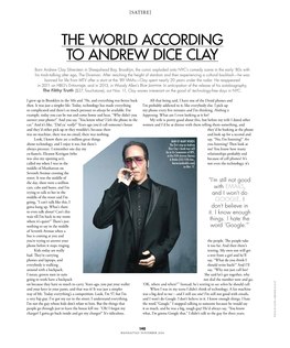 The World According to Andrew Dice Clay