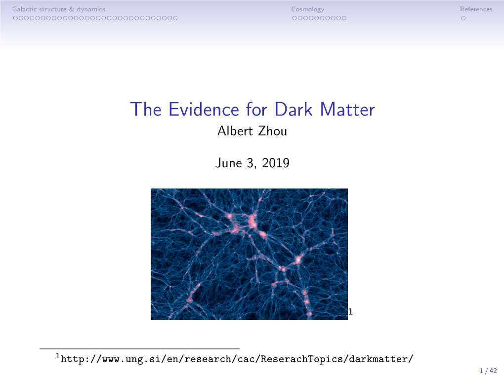 The Evidence for Dark Matter-4Ex