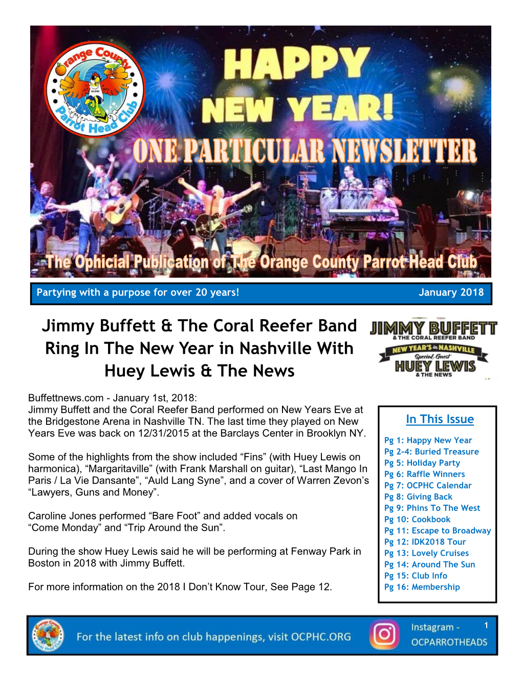 Jimmy Buffett & the Coral Reefer Band Ring in the New Year In