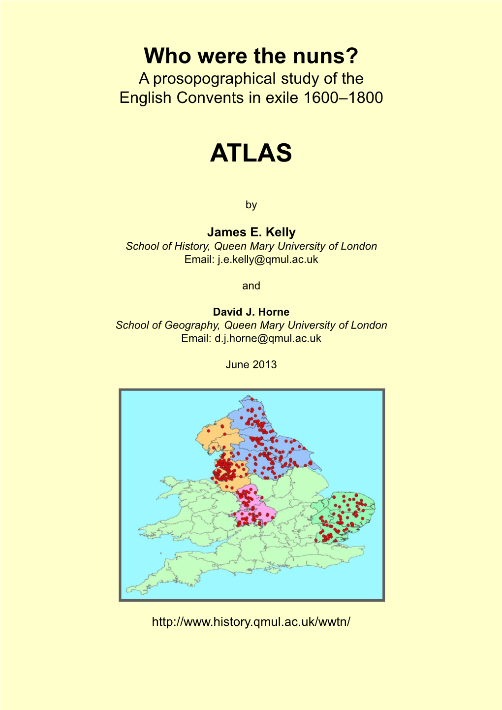 Who Were the Nuns? a Prosopographical Study of the English Convents in Exile 1600–1800