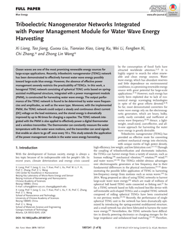 Triboelectric Nanogenerator Networks Integrated with Power Management Module for Water Wave Energy Harvesting